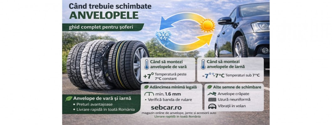 Când trebuie schimbate anvelopele: ghid complet pentru șoferi