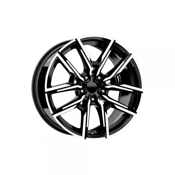 Set jante aliaj in doua latimi DY1249 KM 19x8.5 19x9 5x120 compatibile BMW 5x120 diamond cut Imagine principală a produsului