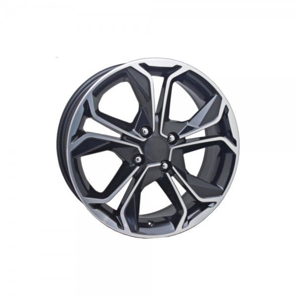 Set jante aliaj DY177 KM 17x7.5 5x114.3 ET40 diamond cut compatibile Dacia, Renault, Nissan, Toyota, Mazda, etc