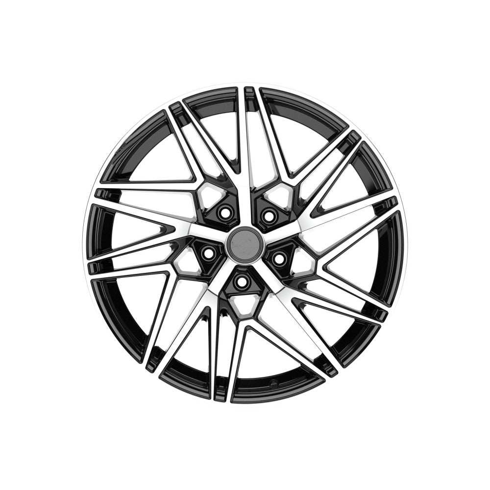 Set jante aliaj in doua latimi AGT 20x8.5 ET35 fata 20x10 ET45 spate 5x120 negru diamond cut compatibile BMW Imagine secundară a produsului
