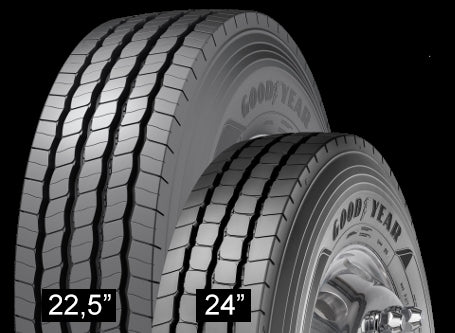 A586087GO 385/65R22.5 OMNITRAC S HL 164K158L 3PSF M+S 3PMSF ON/OFF DIRECTIE -GOODYEAR